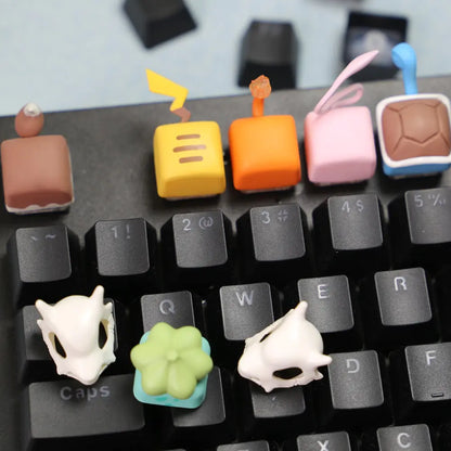 Cute cartoon Tail Gaming Keycap Elves Keycaps