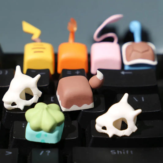 Cute cartoon Tail Gaming Keycap Elves Keycaps